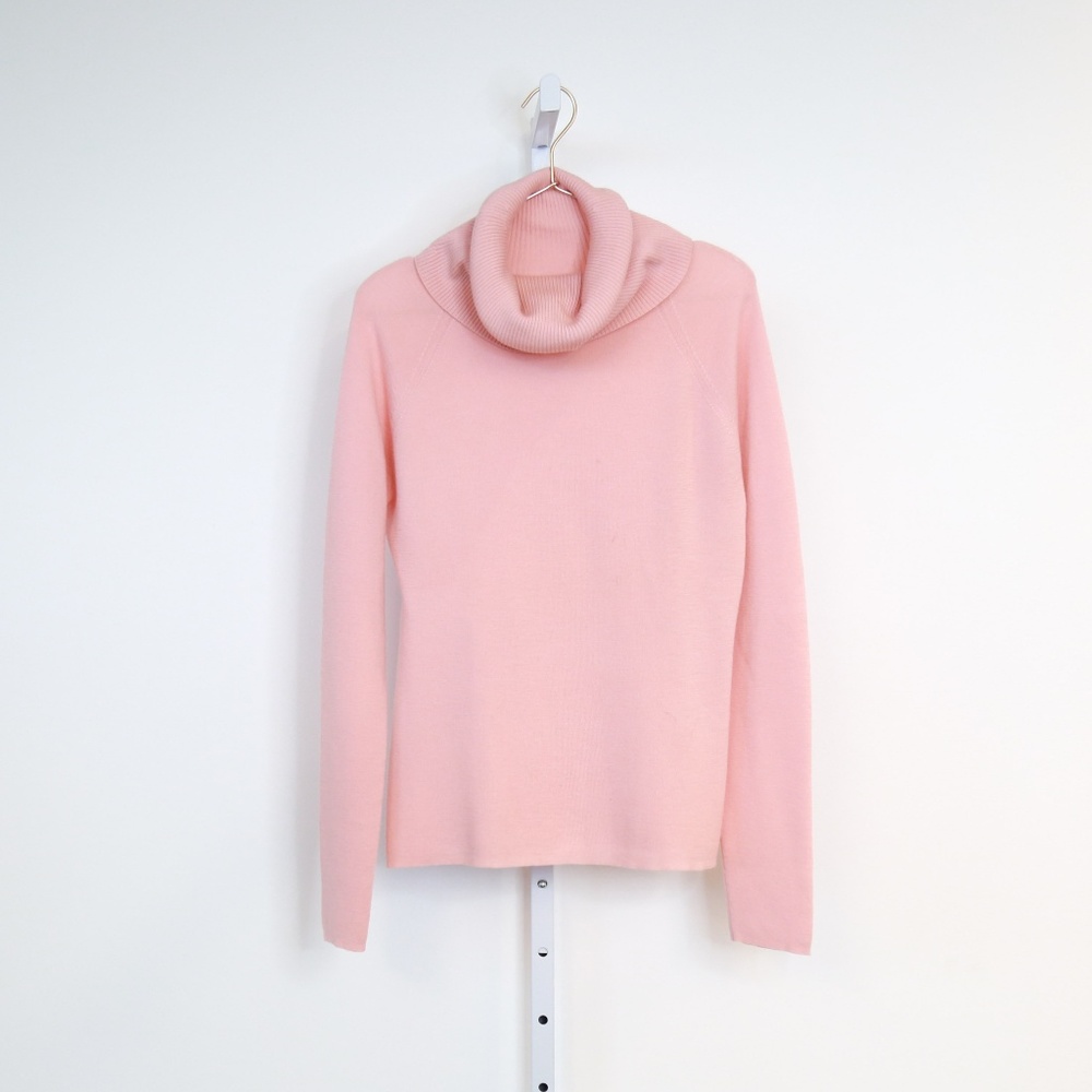 Pink Cowl Neck Sweater